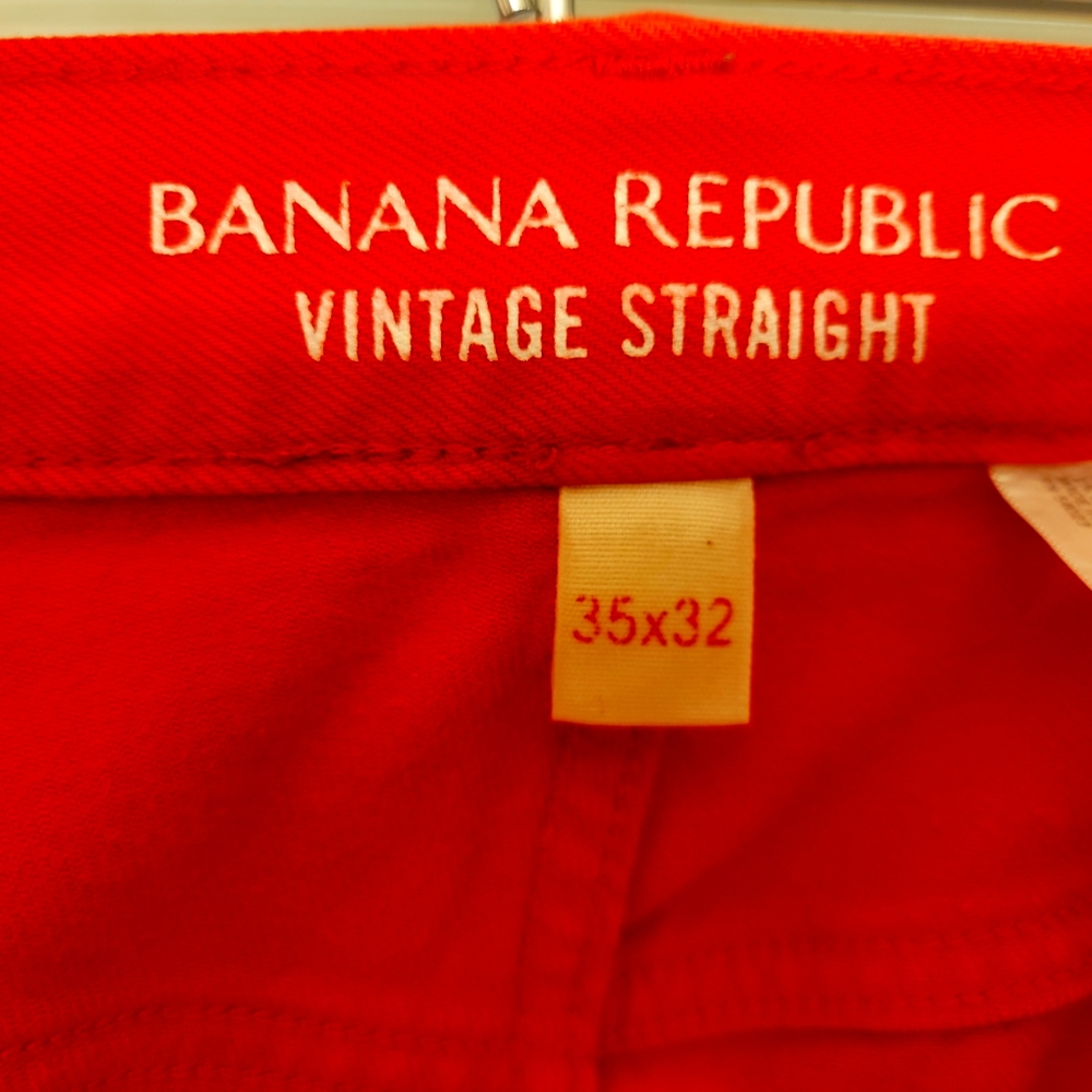 COPY - Banana Republic Red Jeans Pants 35x32 Vintage Straight